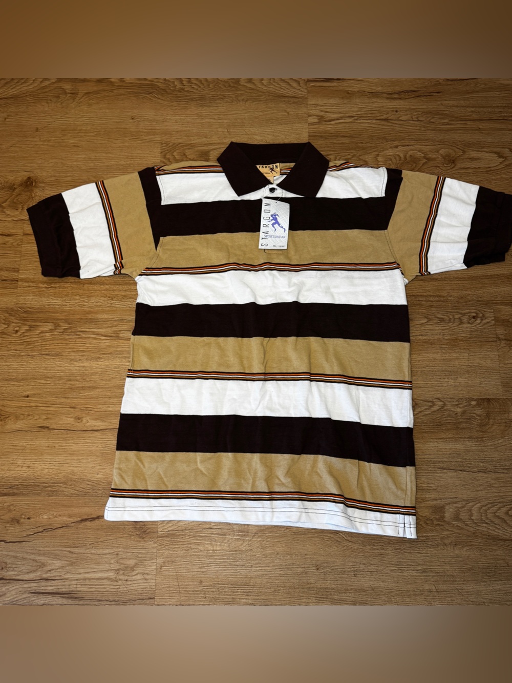 Polo Ralph Lauren inspired Mens M Classic Fit Striped Short Sleeve Polo Shirt